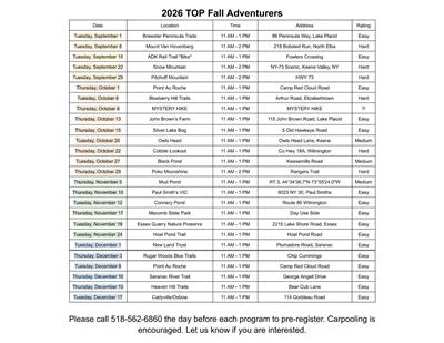 Fall Adventurers